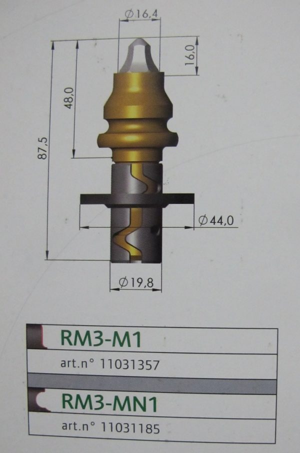 PUNTAS FRESADORAS SERIE M MasterGrade 16.0mm