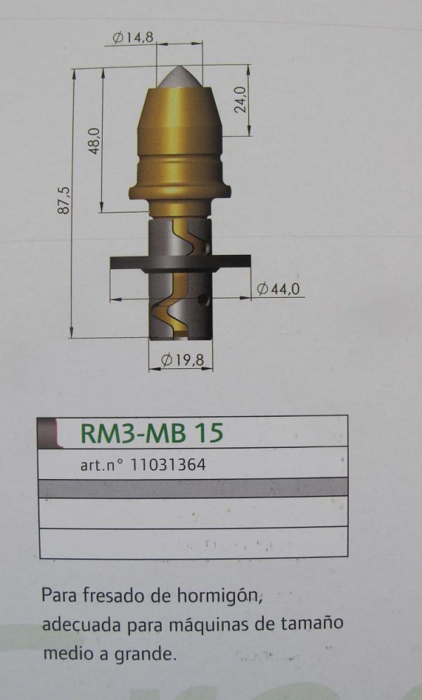 PUNTAS MICROFRESADO SERIE M MasterGrade 24.0mm