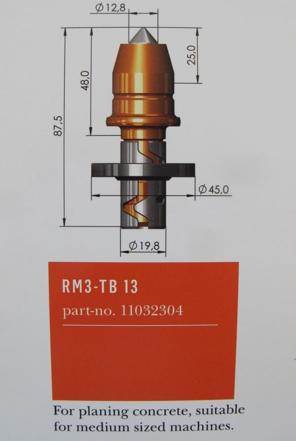 PUNTAS MICROFRESADO PARA CONCRETO 25mm
